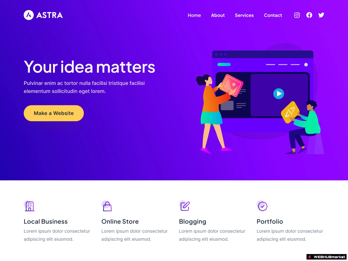 Тема Astra WordPress