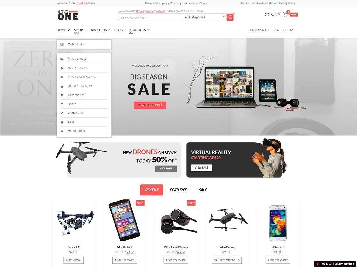 Тема Envo One WordPress